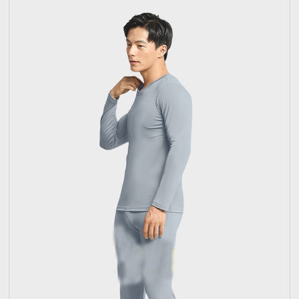 Men's Ultra Soft Thermal Underwear Set Stretchy Thin Modal Cotton Long Johns Top & Bottom Set