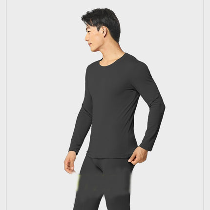 Men's Ultra Soft Thermal Underwear Set Stretchy Thin Modal Cotton Long Johns Top & Bottom Set