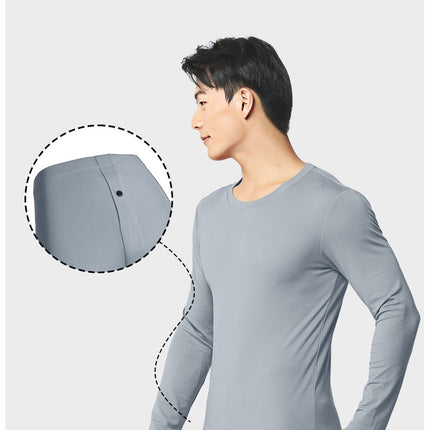 Men's Ultra Soft Thermal Underwear Set Stretchy Thin Modal Cotton Long Johns Top & Bottom Set