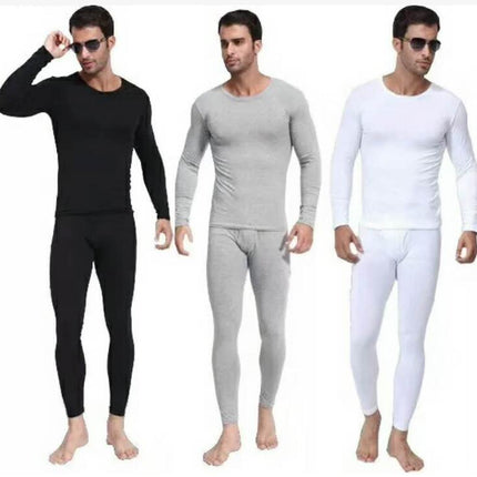 Men's Thermal Underwear Set Winter Warm Base Layers Thermal Top and Bottom Set