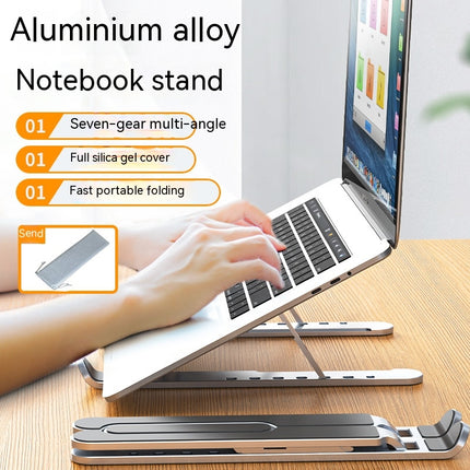 Aluminium Stand for Desk Foldable Laptop Riser Mount, Ergonomic Computer Notebook Stand