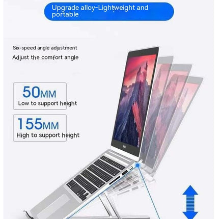 Stand for Desk Aluminium Foldable Laptop Riser Mount, Ergonomic Computer Notebook Stand