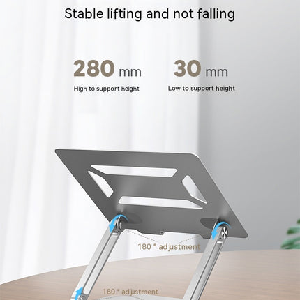 Laptop Stand for Desk Ergonomic Aluminum Alloy Laptop Holder Adjustable Height Computer Stand