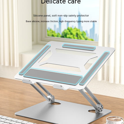 Laptop Stand for Desk Ergonomic Aluminum Alloy Laptop Holder Adjustable Height Computer Stand