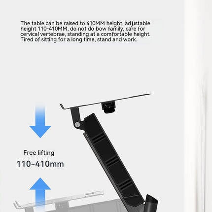 Laptop Stand for Desk, Laptop Holder Riser Adjustable Height Foldable Ergonomic Stand