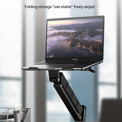 Laptop Stand for Desk, Laptop Holder Riser Adjustable Height Foldable Ergonomic Stand