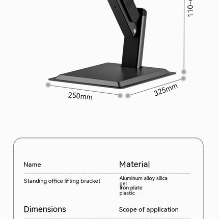 Laptop Stand for Desk, Laptop Holder Riser Adjustable Height Foldable Ergonomic Stand