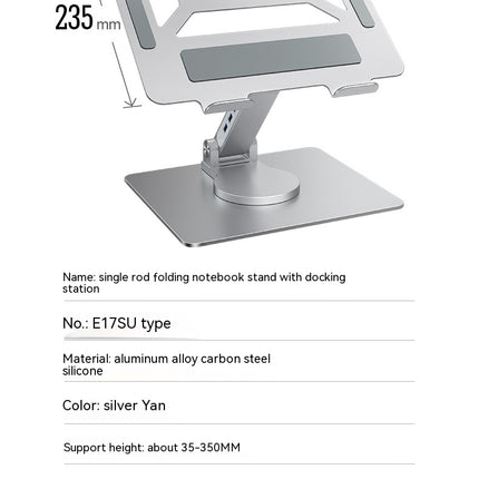 Laptop Stand for Desk, Adjustable Stand With 360¡ã Rotating Foldable & Portable Laptop Stand