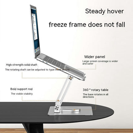 Laptop Stand, Computer Riser for Desk, Adjustable Height Angle Notebook Holder