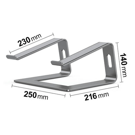 Aluminium Disassembly Laptop Riser Mount Stand for Desk , Ergonomic Computer Notebook Stand