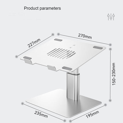 Adjustable lift Laptop Riser Mount Stand Ergonomic Computer Notebook Stand Aluminum Holder