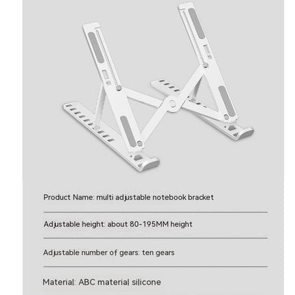 Laptop Stand for Desk Ergonomic Adjustable Computer Stand, Portable ABS Holder