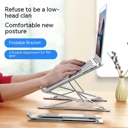 Laptop Stand,Holder Riser Tablet Stand Aluminum Foldable Portable Desktop Holder