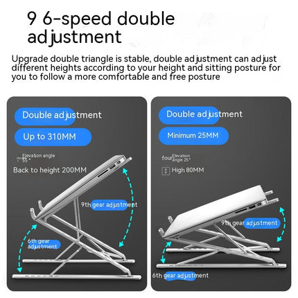 Laptop Stand,Holder Riser Tablet Stand Aluminum Foldable Portable Desktop Holder