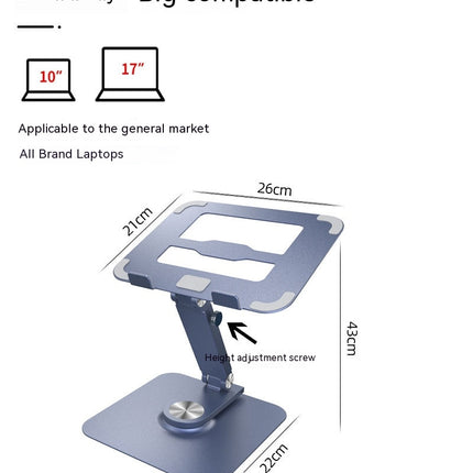 Laptop Stand with 360¡ã Rotating Base, Ergonomic Adjustable Notebook Stand Computer Stand