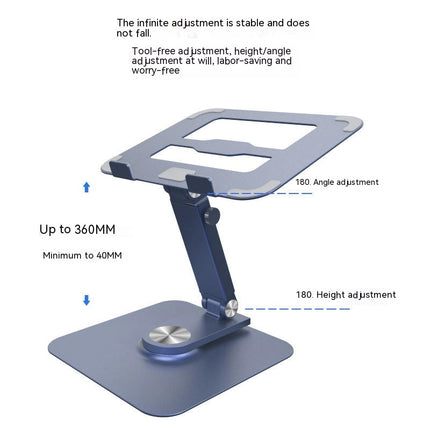 Laptop Stand with 360¡ã Rotating Base, Ergonomic Adjustable Notebook Stand Computer Stand