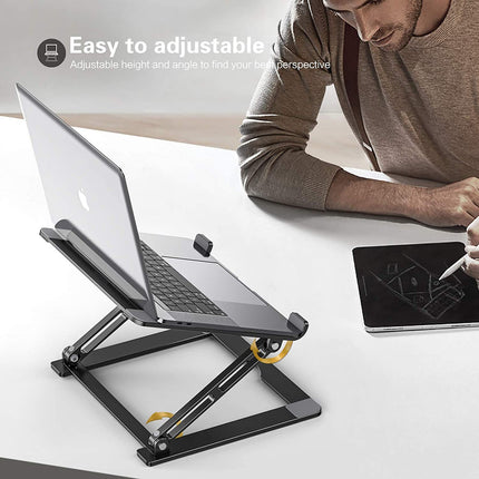 Portable Laptop Stand Adjustable Aluminium Alloy Laptop Stand Foldable Ventilated