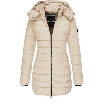 Women's Winter Windproof Warm Cotton Coats Waterproof Thicken Hooded Puffer Jacket