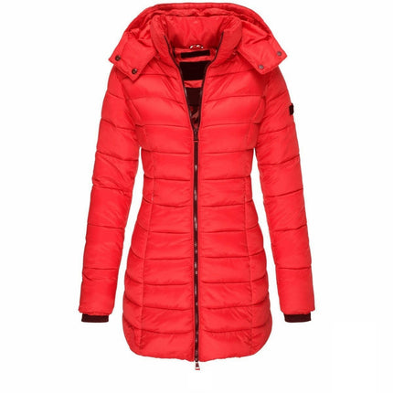 Women's Winter Windproof Warm Cotton Coats Waterproof Thicken Hooded Puffer Jacket