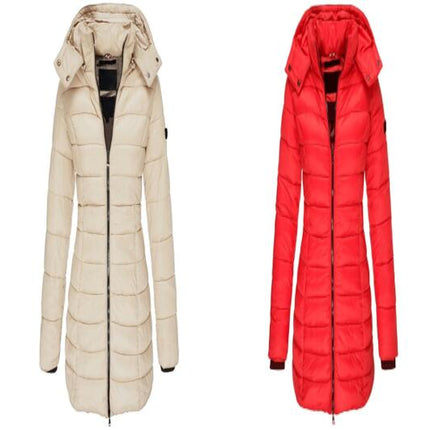 Women's Winter Windproof Warm Cotton Coats Waterproof Thicken Hooded Puffer Jacket