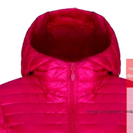 Women's Lightweight Puffer Jacket Water-Resistant Hooded Winter Long Coat