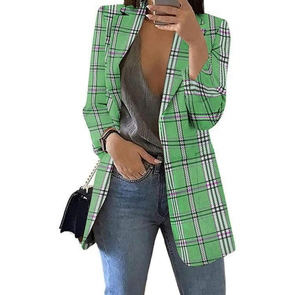 Women's Long Sleeve lattice Blazer Jacket Open Front Blazer Button Jacket