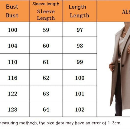 Women's Winter Coat Casual Notch Lapel Single-Breasted Peacoat