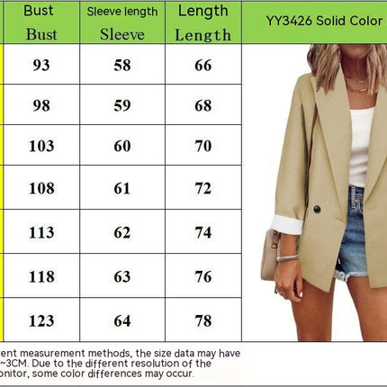 Women's Fashion Fall Lapel Collar Buttons Blazer Jackets for Women Casual