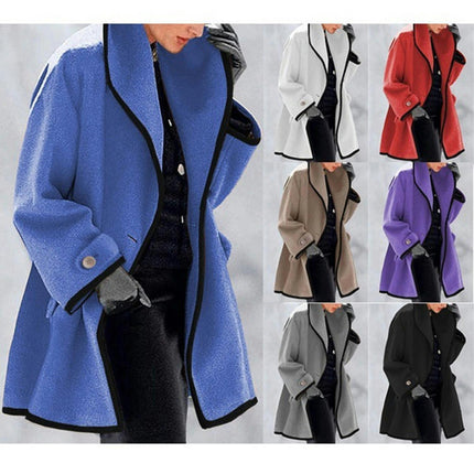 Women's Cardigan Coat Casual Lapel Open Front Long Jackets