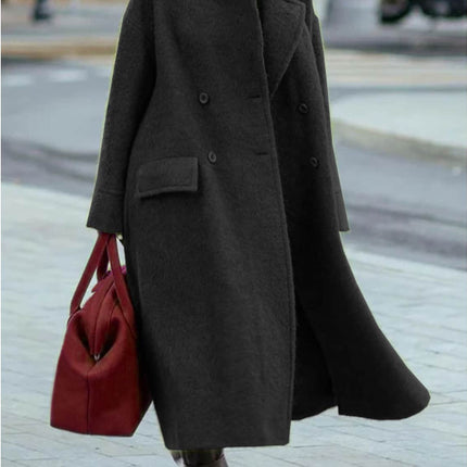 Women's Coat Long Jacket,Winter Long Sleeve Lapel Overcoat