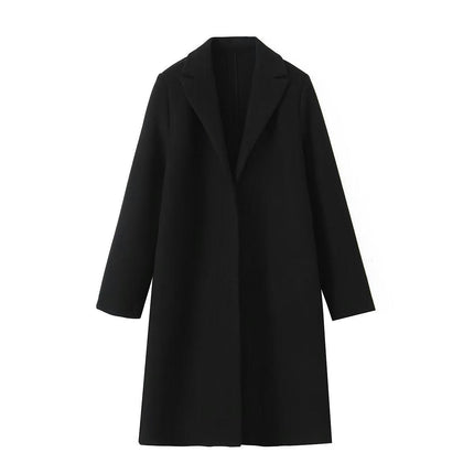 Women's Long Coat Jacket Casual Warm Open Front Cardigan Trench Overcoat