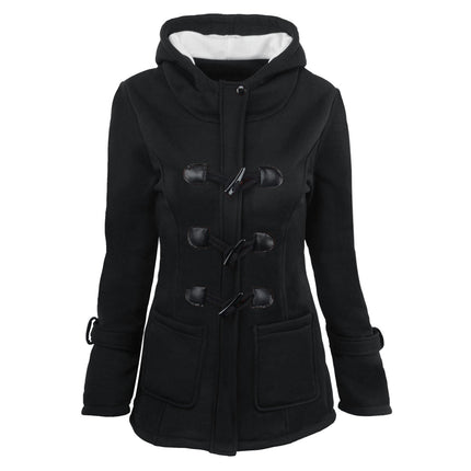 Women's Winter Fashion Outdoor Warm Wool Blended Classic Coat Jacket