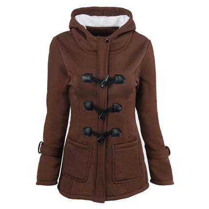 Women's Winter Fashion Outdoor Warm Wool Blended Classic Coat Jacket