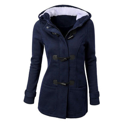 Women's Winter Fashion Outdoor Warm Wool Blended Classic Coat Jacket