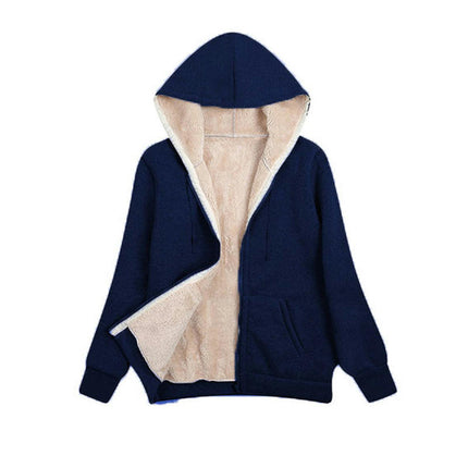 Women's Winter Hoodies Pullover Sherpa Fleece Warm Heavyweight Hoodie