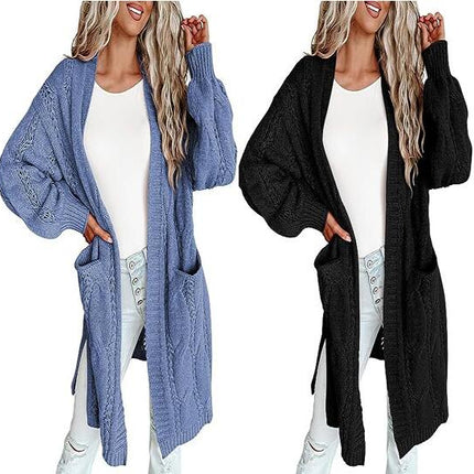 Women's Cardigan Open Front Sweater Casual Long Sleeve Knit Tops