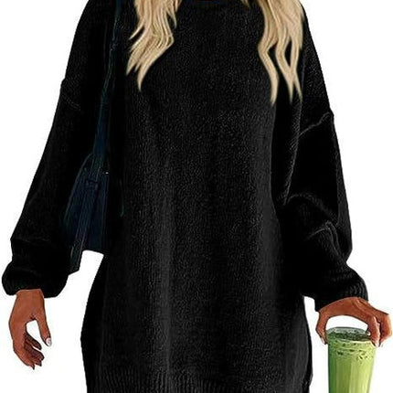 Women's Oversized Sweaters Long Sleeve Ribbed Knit Casual Loose Pullover Tunic Tops