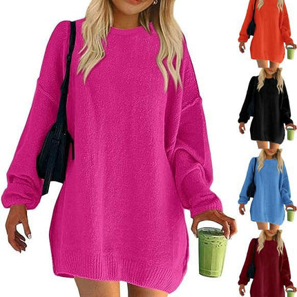 Women's Oversized Sweaters Long Sleeve Ribbed Knit Casual Loose Pullover Tunic Tops