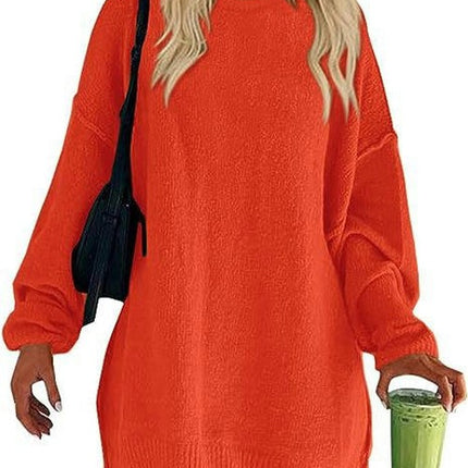 Women's Oversized Sweaters Long Sleeve Ribbed Knit Casual Loose Pullover Tunic Tops