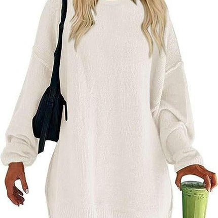 Women's Oversized Sweaters Long Sleeve Ribbed Knit Casual Loose Pullover Tunic Tops