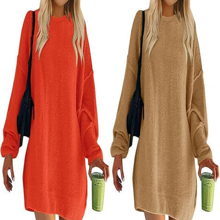 Women's Oversized Sweaters Long Sleeve Ribbed Knit Casual Loose Pullover Tunic Tops