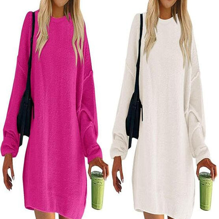 Women's Oversized Sweaters Long Sleeve Ribbed Knit Casual Loose Pullover Tunic Tops