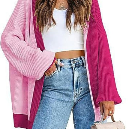 Women's Oversized Cardigan Sweater,Long Sleeve Down Cardigans Sweater Tops