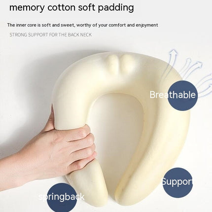 Travel Pillow Premium Memory Foam Comfort Support Neck Pillow Airplane Travel Sleep Neck Pillow