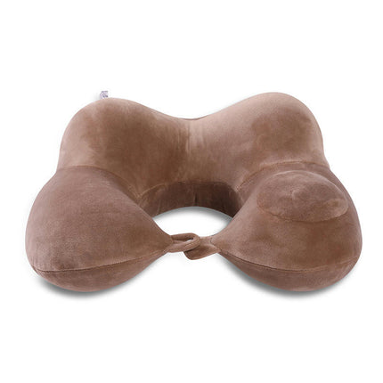 Travel Pillow, Inflatable U-Shape Neck Pillow for Sleep Rest Airplane Car Office and Outdoor Use