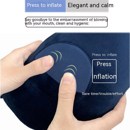 Travel Pillow, Inflatable U-Shape Neck Pillow for Sleep Rest Airplane Car Office and Outdoor Use