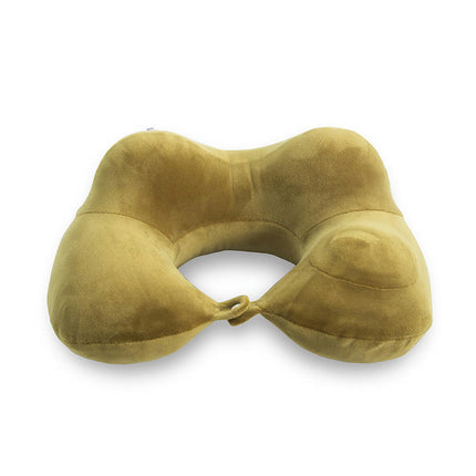 Travel Pillow, Inflatable U-Shape Neck Pillow for Sleep Rest Airplane Car Office and Outdoor Use