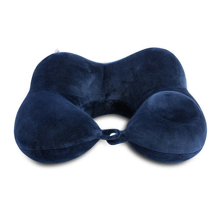 Travel Pillow, Inflatable U-Shape Neck Pillow for Sleep Rest Airplane Car Office and Outdoor Use