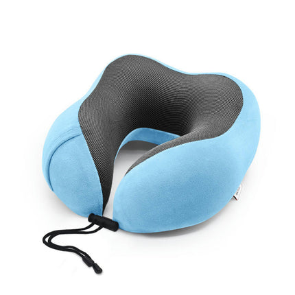 U-Shaped Pillow - Memory Foam Travel Neck Pillow for Airplane/Car/Office and Home Resting