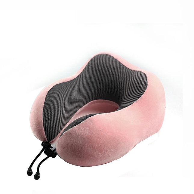 Premium Memory Foam Travel Neck Pillow - Ergonomically Designed Airplane Travel Pillow